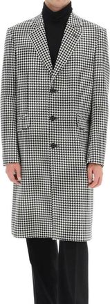 Alexander McQueen Mens Black Wool Coat Clothing