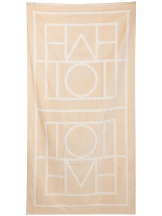Toteme Telo da mare con monogramma jacquard - Toni neutri