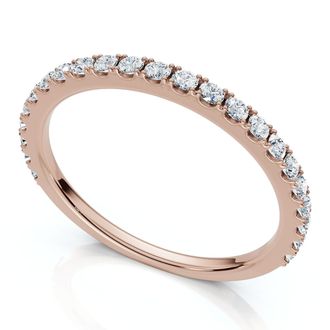 Pompeii3 1/5Ct Diamond Wedding Stackable Anniversary Ring 10k Gold Lab Grown