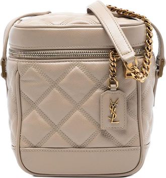 Saint Laurent Pre-owned Saint Laurent Grain de Poudre Quilted 80s Vanity Bag Ladies 4AO90FPHQ3U5E256