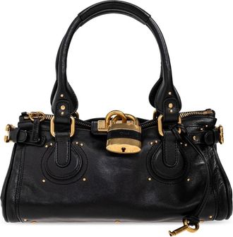Chlo&eacute; Paddington Bag - Dames - Handtassen - Zwart - ONE Size - Katoen - Tassen