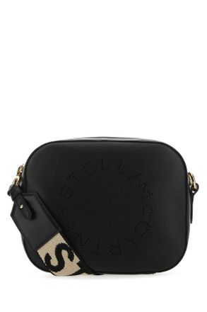 Stella McCartney Stella Mc Cartney Black Alter Mat Mini Stella Logo Crossbody Bag
