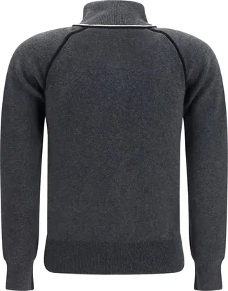 Isabel Marant Womens Lanya Logo And Zip Cardigan Anthracite-Black Anthracite/black Sweater