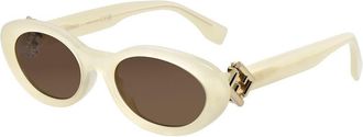 Fendi Fendi Womens Ff Diamonds 53Mm Sunglasses