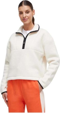 Casall Pile Half Zip - Dames - Vesten met rits - Wit - L - Polyester - Hoodies & sweatvesten
