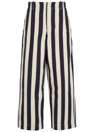 Jacquemus Le De-n&icirc;mes Parasol Striped Denim Trousers - Navy - 27 (W27 / UK8-10 / S)