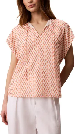 Calvin Klein Tie Neck Top