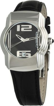 Chronotech Unisex Ct7279m04ac Women Watch - Black Leather - One Size