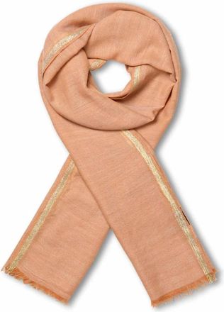 Masai Gouden Wol Sjaal Maanjalo Accessoire - Dames - Wintersjaals - Bruin - ONE Size - Wol - Accessoires