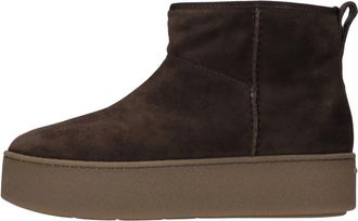 Hogan Cool Enkellaars - Dames - Enkellaarsjes - Bruin - 36 EU - Su&egrave;de - Schoenen