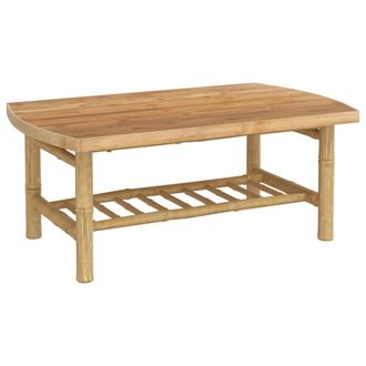 vidaXL Vidaxl - Mesa De Centro De Jard&iacute;n Bamb&uacute; 90x55x37 Cm