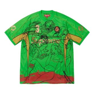 SUPREME x Rita Ackermann Soccer Jersey Green FW26KN27-GRN