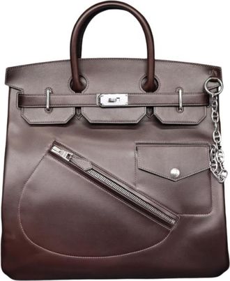 Herm&egrave;s Herm&egrave;s Haut &Agrave; Courroies 40 Rock Evercolour Marron Eb&egrave;ne Palladium Hardware