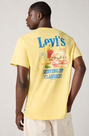Levi's Camiseta de fit holgado - Hombre - 2XL - Amarillo / Serving Up