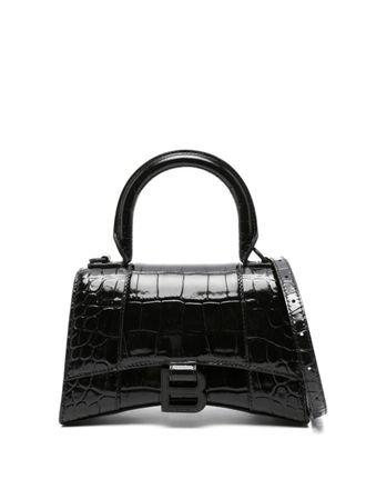 Balenciaga Borsa a mano Hourglass XS - Nero