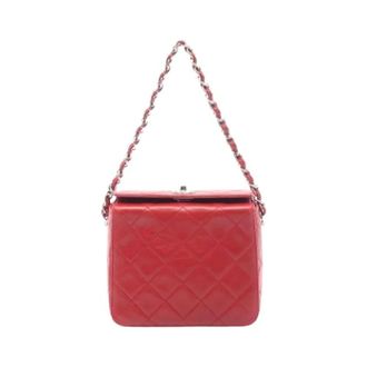 Chanel Pre-owned Vintage Schoudertas - Dames - Pre-owned - Rood - Maat: ONE Size Leer