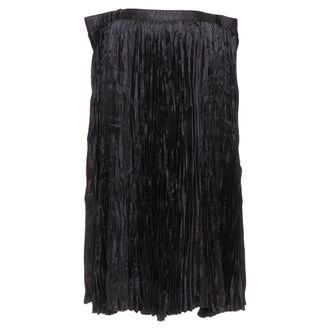 Junya Watanabe 2018 Black Plisse Waistline Midi Skirt