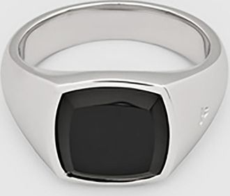 Tom Wood Chevali&egrave;re Kay Polished Onyx Argent