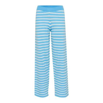 Saint Tropez MilaSZ Gestreepte Broek - Dames - Broeken - Blauw - Maat: L