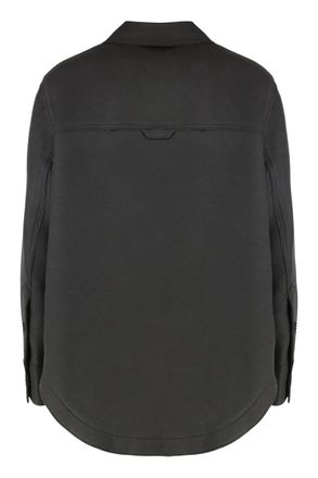 Ami Virgin Wool Gabardine Coat - Gray
