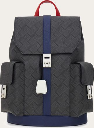 Ferragamo Men Dual-pocket backpack - Citymatch Capsule Blue