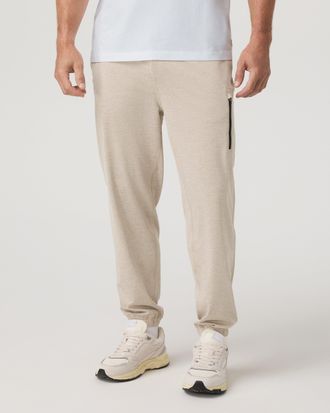 Vuori Clothing Sunday Performance Sweatpant | Toast Heather | XS, Size Extra Small