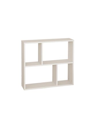 Deco Wood Mueble auxiliar de madera lacada en tono blanco