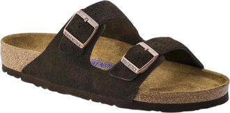 Birkenstock Arizona Soft Footbed Suede Sandals in Mocha Men