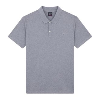 Paul & Shark Polo maniche corte in cotone piquet - male - Paul & Shark - Polo Shirts - Gray - 2XL - Tops