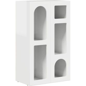 vidaXL Aparador Brillante 59 X 35 X 100,5 Cm Madera De Ingenier&iacute;a Vidaxl