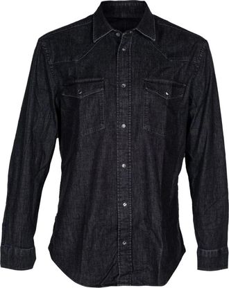 Dondup Hombre, Camisas, Negro, Talla: M