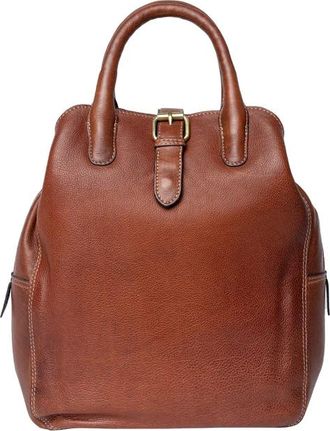 Re:designed Re:designed, Tassen, Dames, Bruin, ONE Size, Leer, Stijlvolle Rugzak met Meerdere Vakken