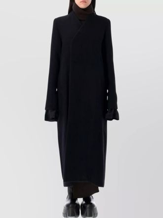 Rick Owens wool double-breasted fitted coat