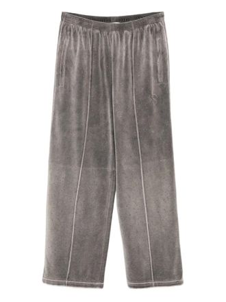 Alexander Wang crystal-embellished track pants - Grey