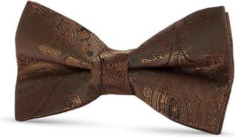 PAUL ANDREW Paisley Floral Satin Bow Tie