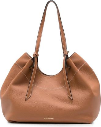Strathberry Barra Contrast-stitch Leather Shoulder Bag