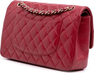 Chanel Hobo Bags - 2016-2027 Medium Classic Lambskin Double Flap - Gr. unisize - in Rot - für Damen