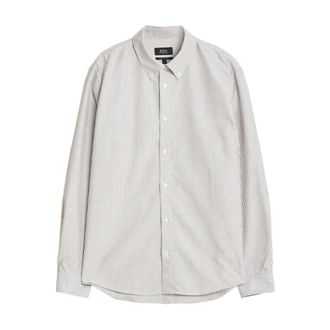 A.P.C. Hombre, Camisas, Gris, Talla: S