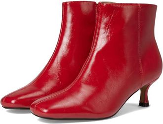Journee Collection Kelssa Womens Boots Patent/Red : 8.5 M, Synthetic