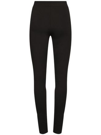 Wolford Midnight Grace High-Waisted Leggings with Ankle Slits