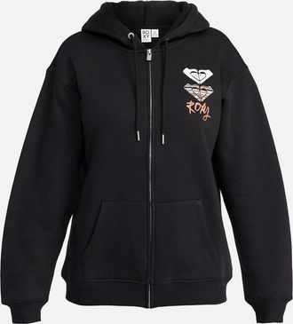 Roxy Womens Roxy Womens Surf Stoked Zip Up Hoodie - Grey - Size: 10/8