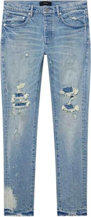 Purple Slim-fit Jeans - Heren - Slim Fit Jeans - Blauw - W31 - Katoen - Jeans