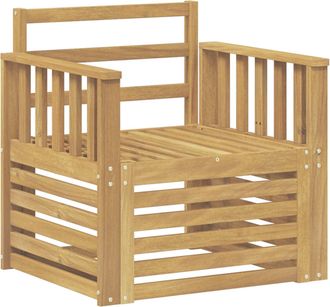 vidaXL 2 Pieza Conjunto De Sof&aacute;s De Exterior Madera De Acacia S&oacute;lida Vidaxl
