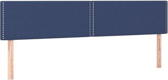 vidaXL Cabecero Con Led De Tela Azul 180x5x78/88 Cm Vidaxl