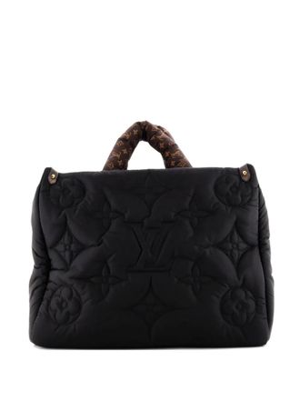 Louis Vuitton Pillow OnTheGo Tote Monogram Quilted Econyl Nylon MM satchel - Nero