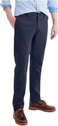 Dockers Navy Slim Fit Khaki Broek - Heren - Chinos - Blauw - W30 L32 - Katoen - Broeken