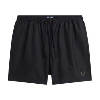 Fred Perry Beachwear, male, Black, Size: XL Swim Shorts