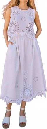 Hunter Bell Corrine Midi Skirt In Vintage Lace