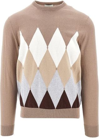 Ballantyne Lozenge cotton and cashmere sweater Man 52