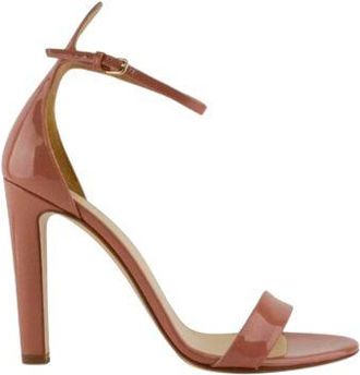 Francesco Russo Dusty pink vernice leather heeled sandals Size 39.5